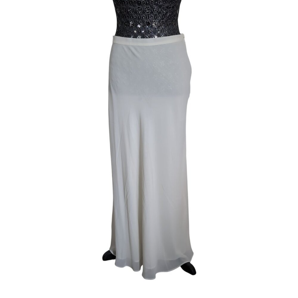 Long Sheer White Vacation Skirt Maxi